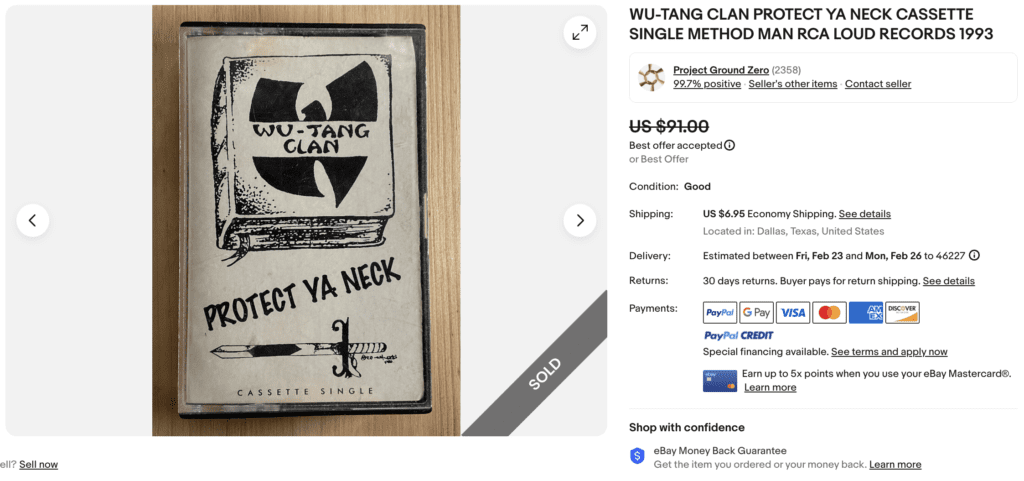 most valuable Wu-Tang Clan Cassettes