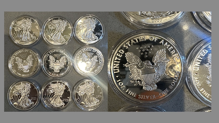 Counterfeit silver coins